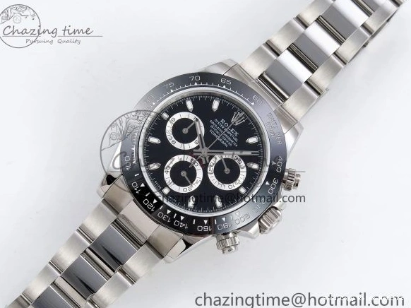 Best AAA Replica Sites Dial 116500 SS Daytona Steel Breathable JDF Best 1:1 Edition on Black 904L A 1337 Bracelet 1231